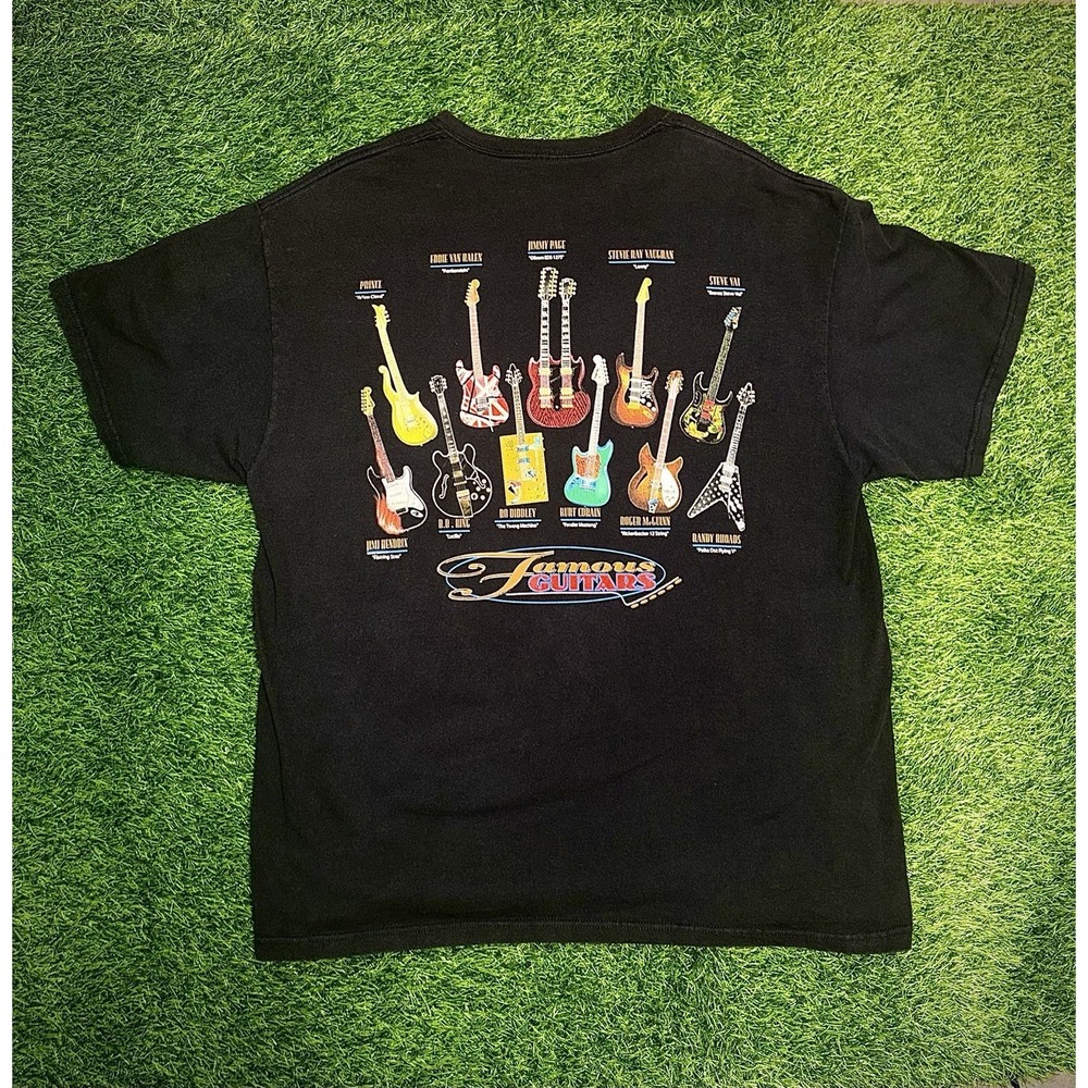 Famous Guitars Rock N Roll Band T Shirt Men's: XL  (Taboo Shirt)